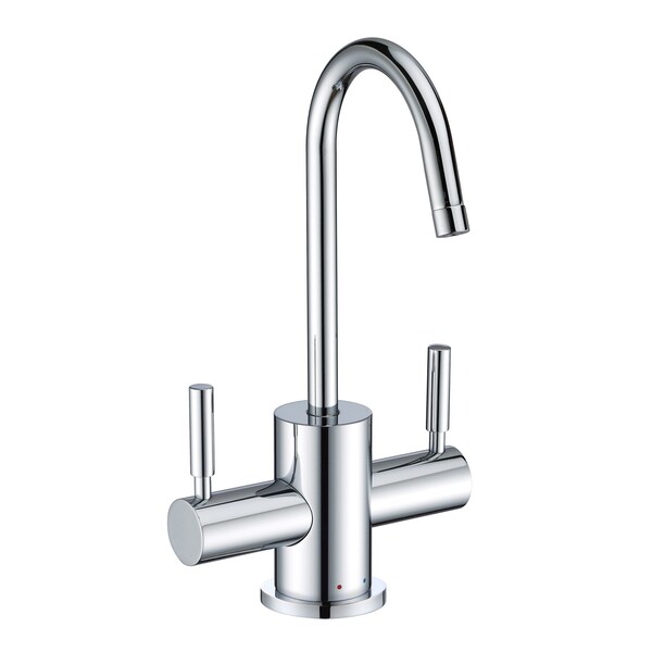 Whitehaus Point Of Use Instant Hot/Cold Water Drinking Faucet W/ Gooseneck Swive WHFH-HC1010-C - main